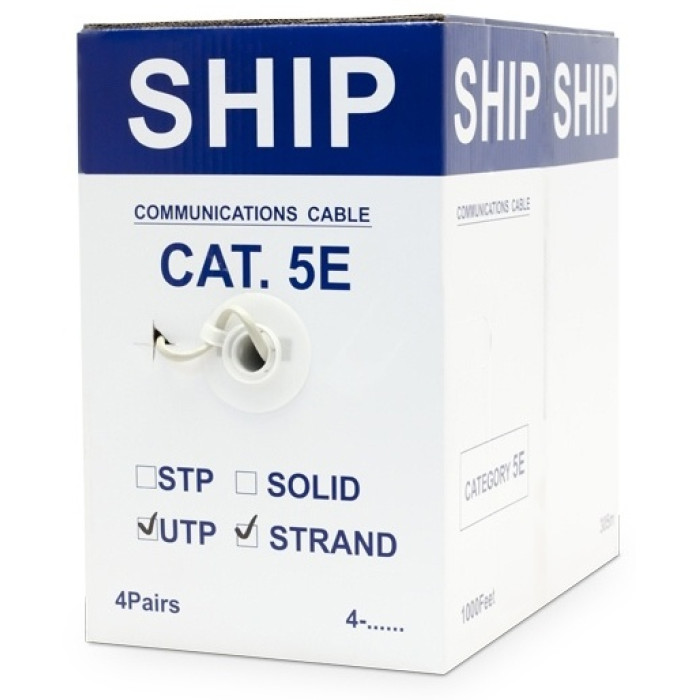 SHIP кабель UTP 4x0.51 кв.мм, 305 м D135S-P Cat.5e