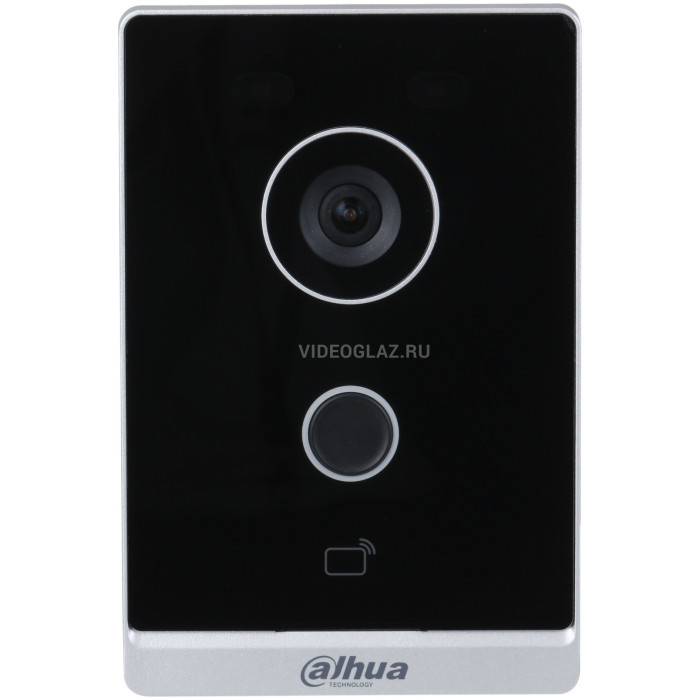 Dahua вызывная панель DHI-VTO2211G-WP черный, серебристый