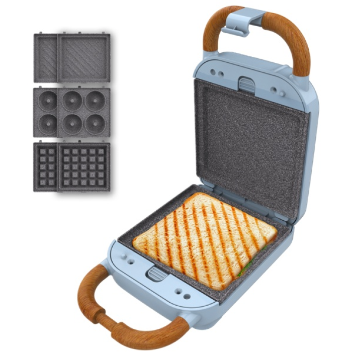 Сэндвичница Cecotec Rock’nToast Retro One голубой