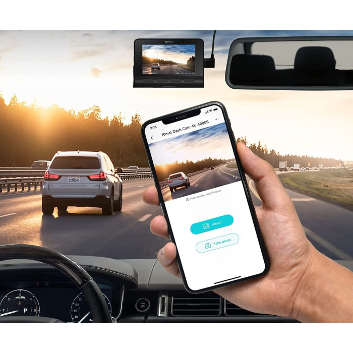 Видеорегистратор Xiaomi 70mai Dash Cam A800S черный