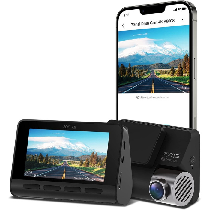 Видеорегистратор Xiaomi 70mai Dash Cam A800S черный