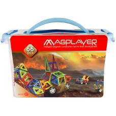 Конструктор Magplayer Магнитный конструктор, деталей 66 шт