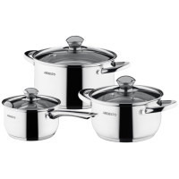 Ardesto набор кастрюль Gemini Gourmet Varese AR1906PS нержавеющая сталь 6 в 1