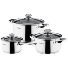 Ardesto набор кастрюль Gemini Gourmet Varese AR1906PS нержавеющая сталь 6 в 1