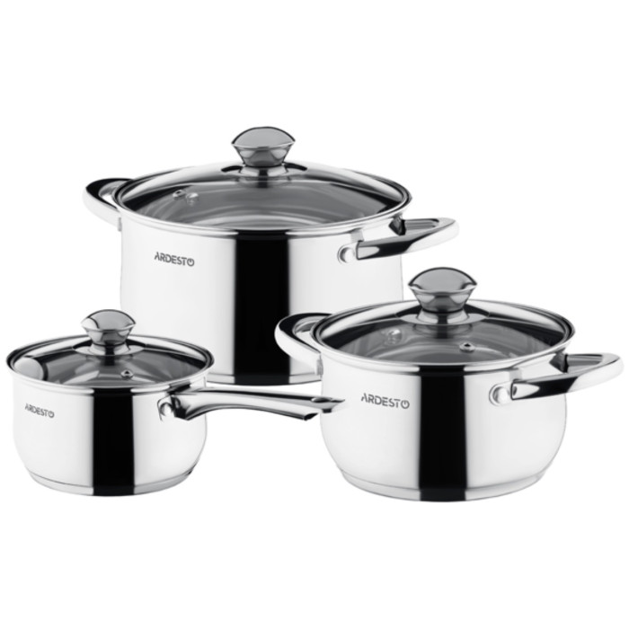 Ardesto набор кастрюль Gemini Gourmet Varese AR1906PS нержавеющая сталь 6 в 1