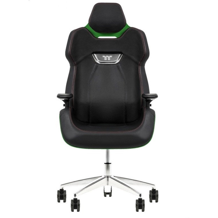 Игровое кресло Thermaltake GGC-ARG-BGLFDL-01, черный, зеленый