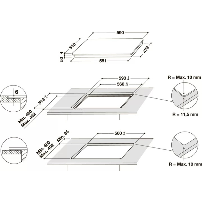 Whirlpool WSQ 2160 NE черный