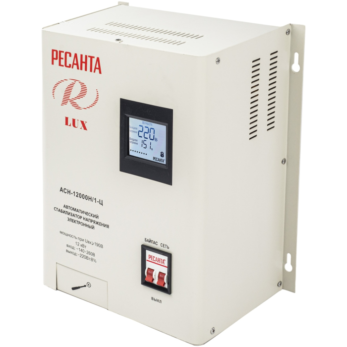 Стабилизатор напряжения Ресанта LUX АСН-12000Н/1-Ц
