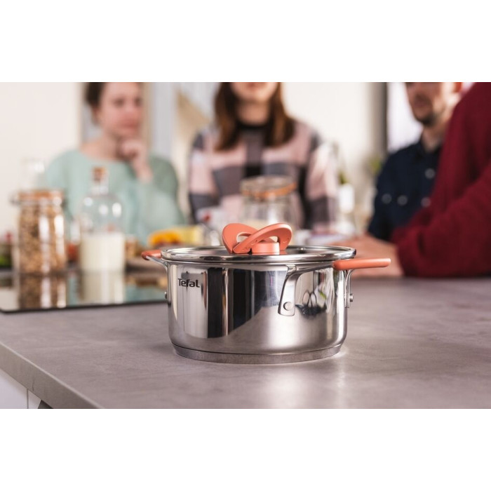 Tefal смешанный набор G720SD74 Opti'Space сталь, пластик 13 в 1