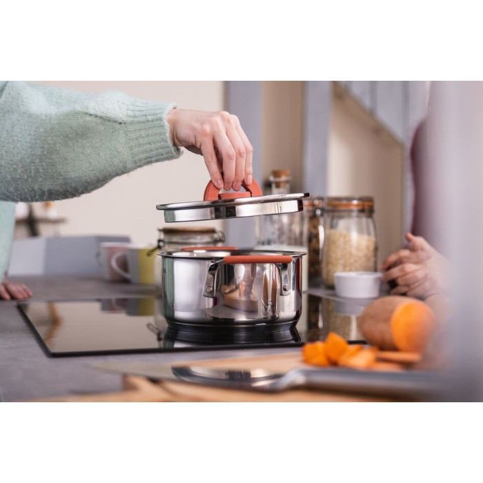 Tefal смешанный набор G720SD74 Opti'Space сталь, пластик 13 в 1