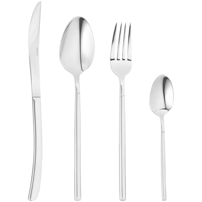 Набор столовых приборов Ardesto 24 шт, серебристый AR0724MS