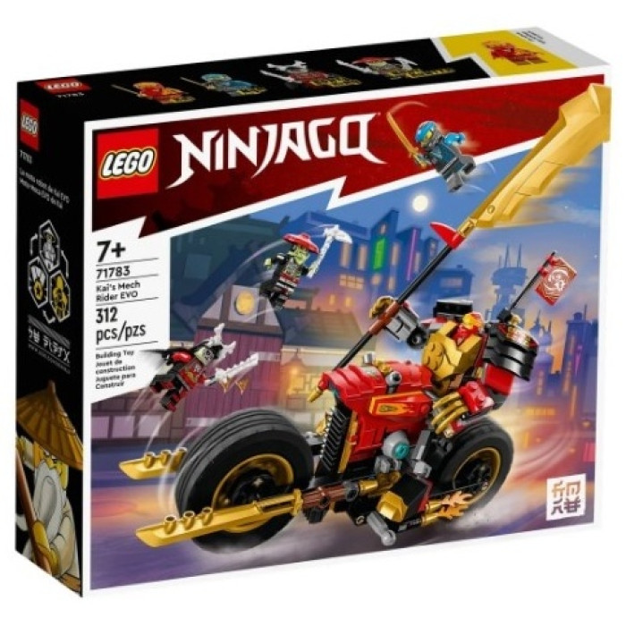 Конструктор LEGO Ninjago: Робот Кая на мотоцикле EVO, деталей 312 шт