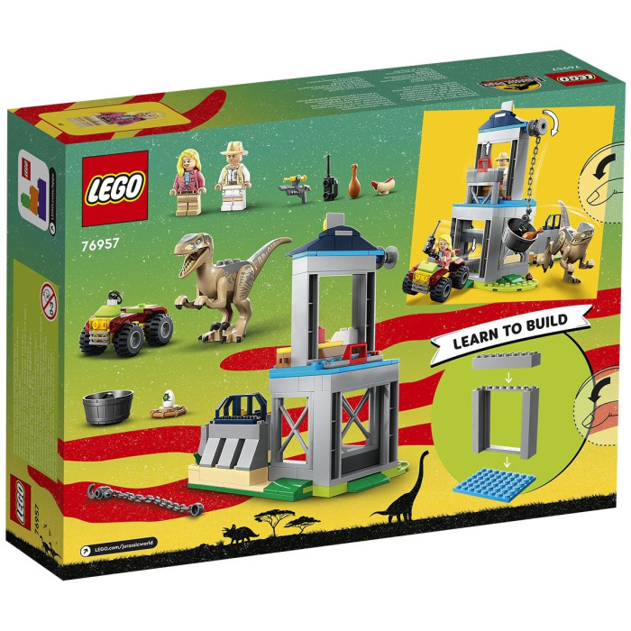 Конструктор LEGO Побег велоцираптора, деталей 137 шт