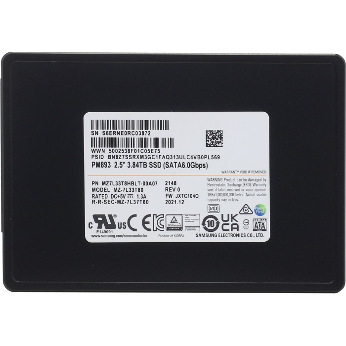 SSD Samsung MZ7L33T8HBLT-00A07 3840 ГБ