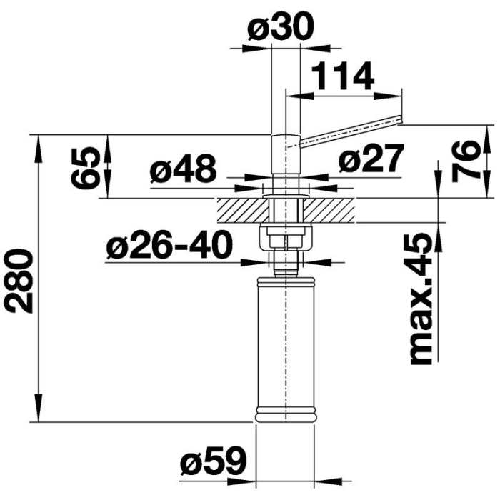Диспенсер для жидкого мыла Blanco Torre 521541