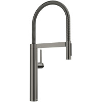 Смеситель с гибким изливом Blanco Culina-S II Satin Dark Steel (527465), латунь, цвет сатин, темный графит