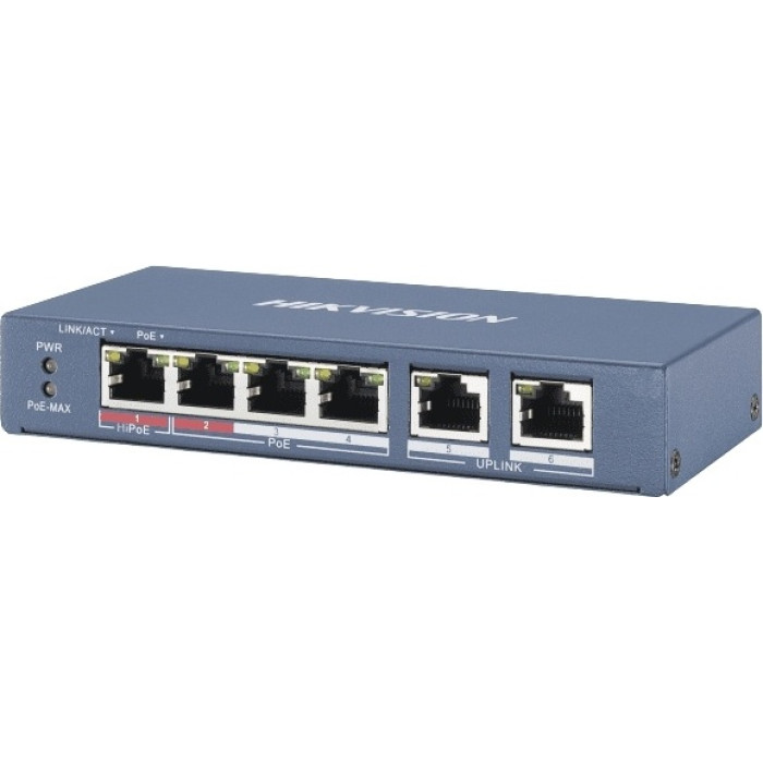 Коммутатор Hikvision DS-3E0106HP-E