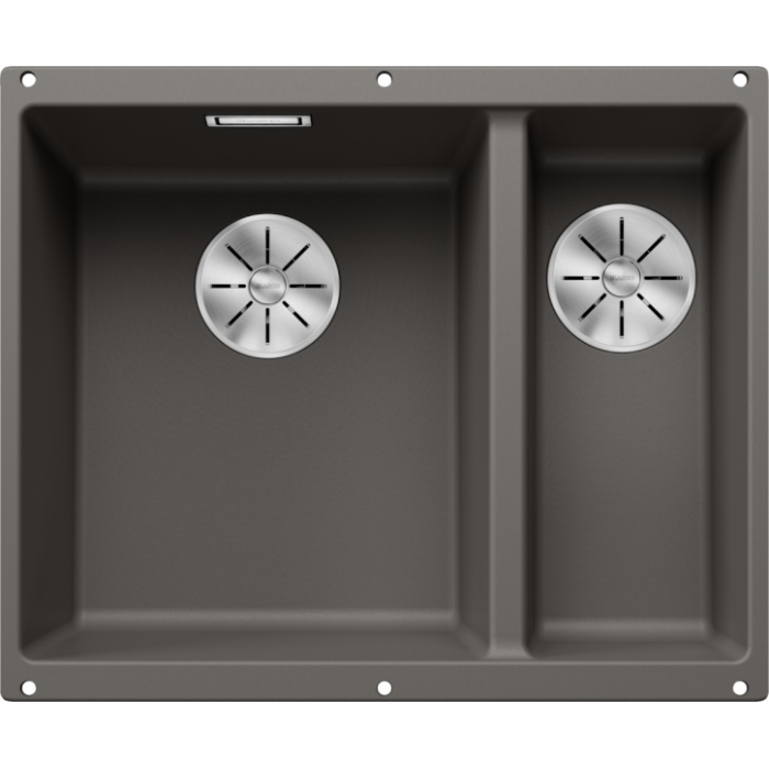 Кухонная мойка Blanco Subline 340/160-U LH вулканический серый (527345) 55.5х46х19 см, искусственный гранит, тон вулканический серый