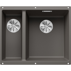 Кухонная мойка Blanco Subline 340/160-U RH вулканический серый (527346) 55.5х46х19 см, искусственный гранит, тон вулканический серый