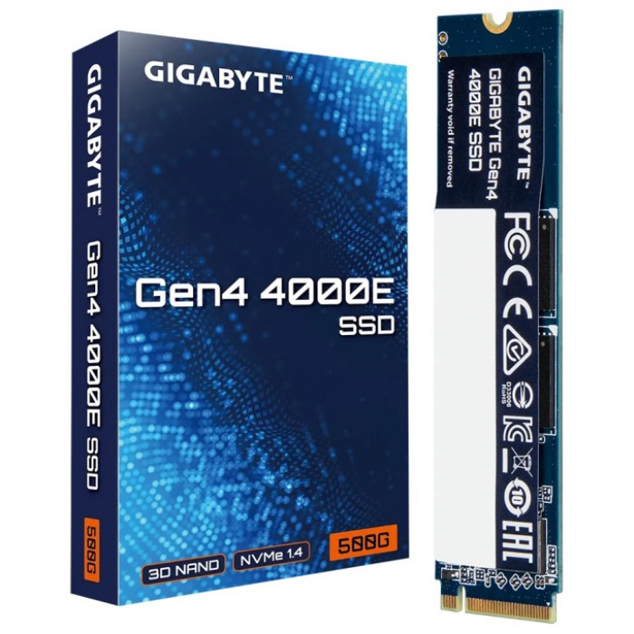 Твердотельный накопитель SSD 500Gb PCIe4.0x4 GIGABYTE G440E500G, NVMe1.4, M.2 2280, R3600/W3000