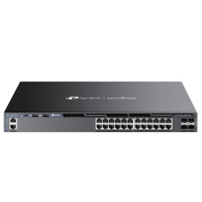 Коммутатор TP-Link/SG6428XHP/28 port/24 Gbps IEEE802.3af/at/30Вт/720Вт/4 10G SFP+