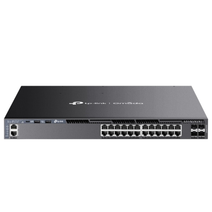 Коммутатор TP-Link/SG6428XHP/28 port/24 Gbps IEEE802.3af/at/30Вт/720Вт/4 10G SFP+