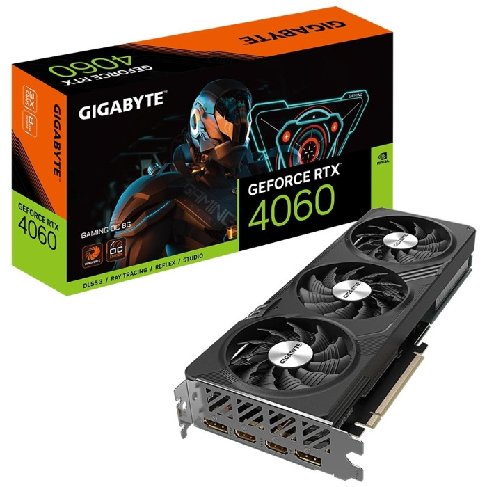 GIGABYTE GeForce RTX 4060 GAMING OC GV-N4060GAMING OC-8GD 8 Гб
