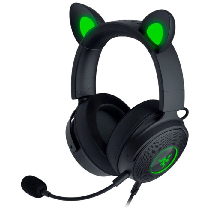 Razer Kraken Kitty V2 Pro черно-зеленый