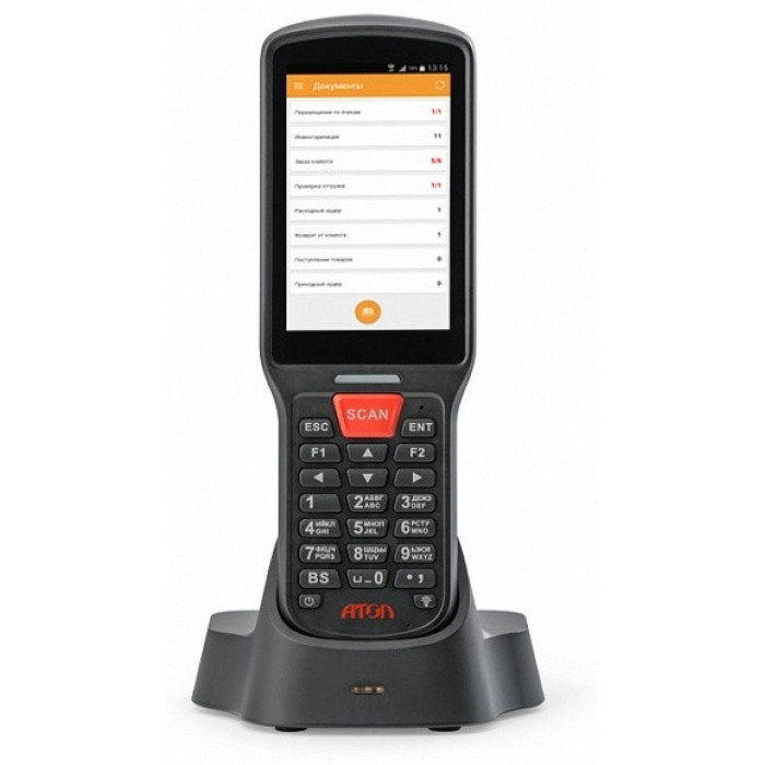 Терминал сбора данных АТОЛ SMART.Lite (4', Android 7.0, 2Gb/16Gb, 2D SE4710 Imager, Wi-Fi, BT, 3G, Camera, БП, 5200 mAh). +1 доп. АКБ+Бамп+Стекл