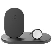 Зарядное устройство беспроводное Belkin 3в1 iPhone/Watch/AirPods, черный