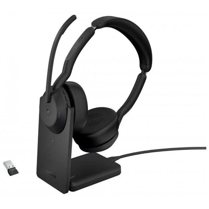Jabra Evolve2 55 Link380a MS Stereo Stand черный