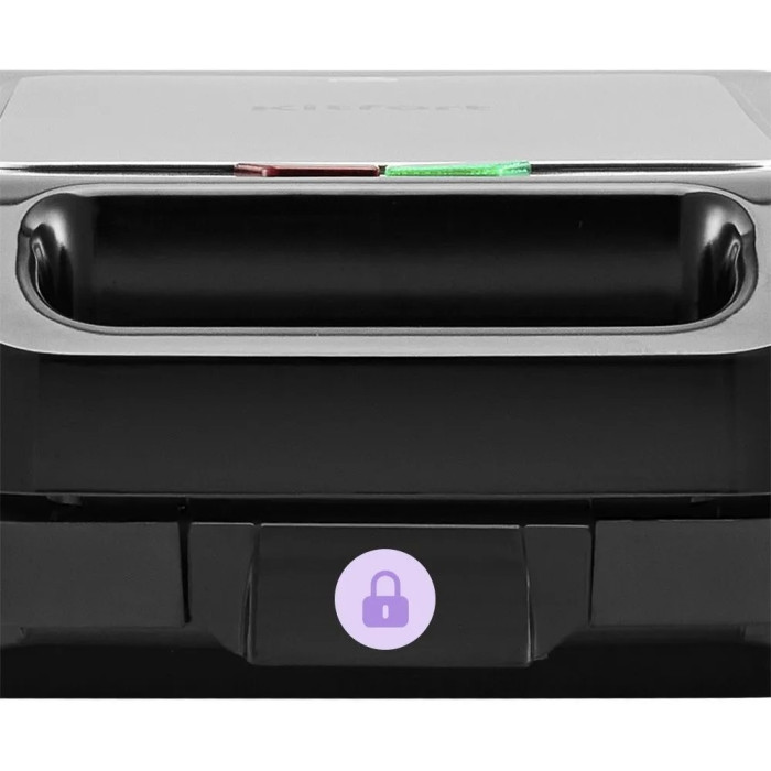 Вафельница Kitfort КТ-4673 черный, серебристый