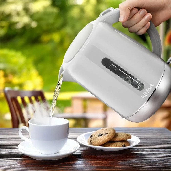 Электрочайник Kitfort КТ-8705 белый