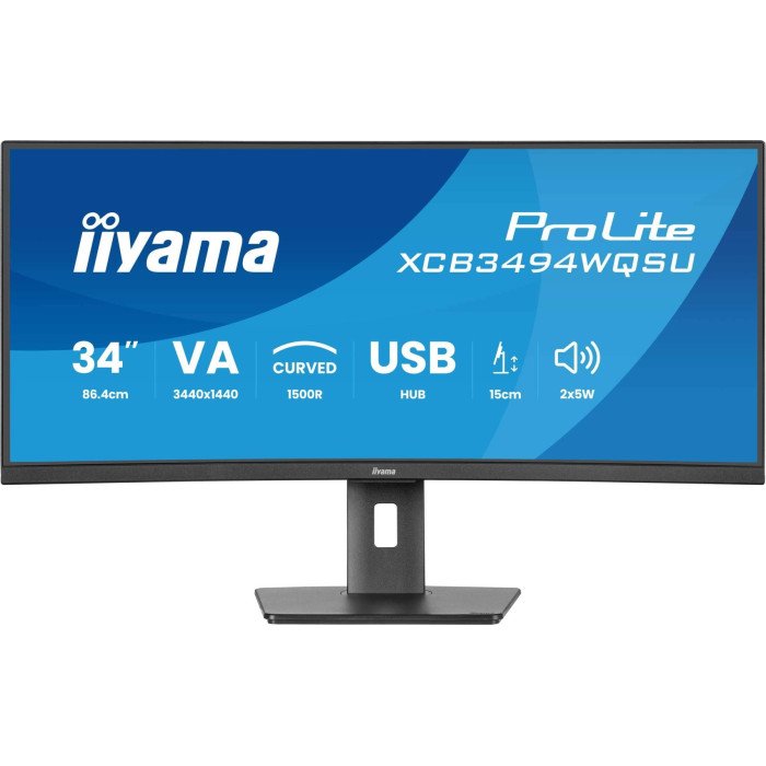 34" Iiyama XCB3494WQSU-B1 черный