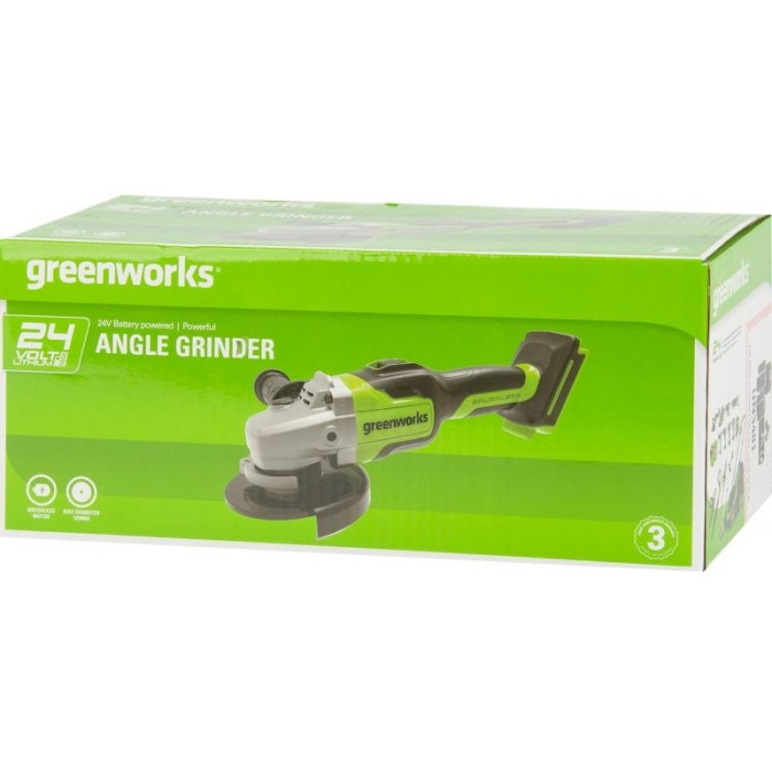Шлифмашина угловая Greenworks GD24AG 3200207UA