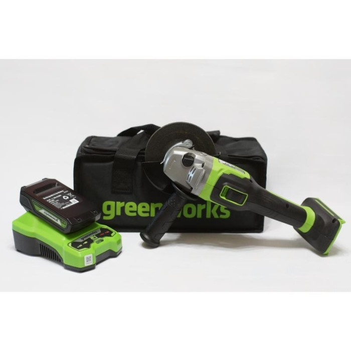 Шлифмашина угловая Greenworks GD24AG 3200207UA
