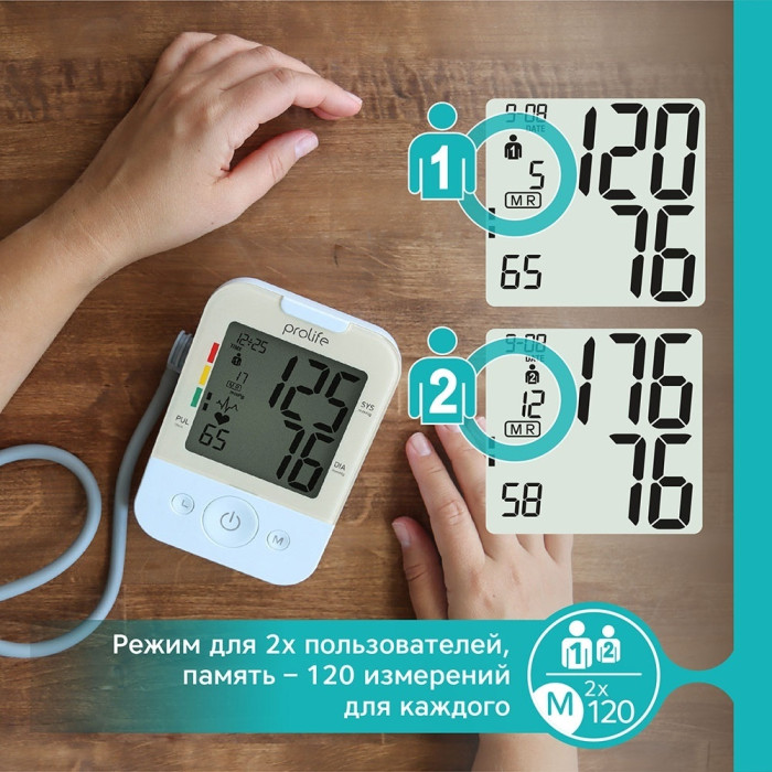 Тонометр Prolife PA2 Basic автоматический на плечо