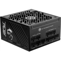Блок питания MSI 1250W, MPG A1250GS PCIE5, Full Modular, ATX, 80+ GOLD, КПД >90%, Fan 135mm, Черный