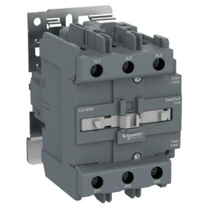 Контактор E 3Р 80А 1НО+1НЗ 400В AC3 220В 50ГЦ Schneider Electric LC1E80M5