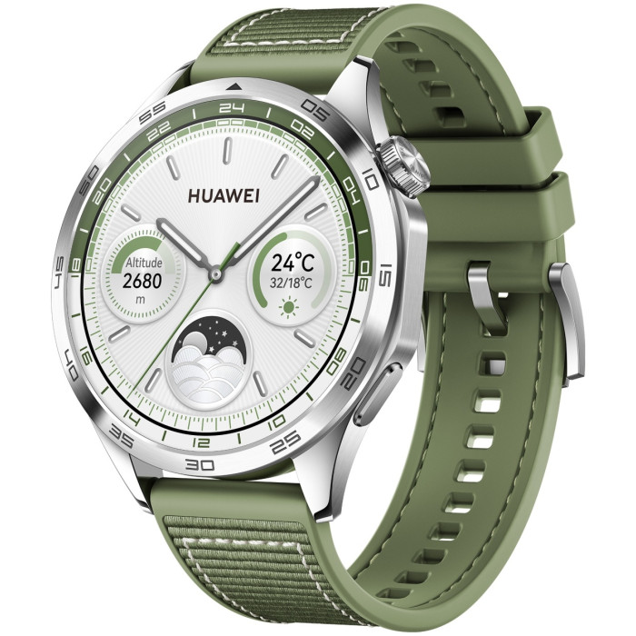 Huawei Watch GT 4 46 мм серебристый-зеленый