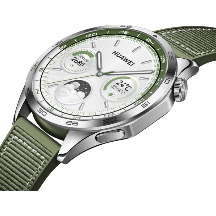Huawei Watch GT 4 46 мм серебристый-зеленый