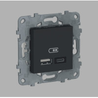 Schneider Electric встраиваемая Unica NU501854, USB-розетка