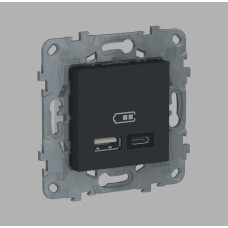Schneider Electric встраиваемая Unica NU501854, USB-розетка