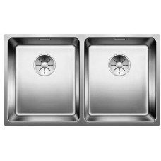 Кухонная мойка Blanco Andano 340-340-U 74.5х44х19 см, нержавеющая сталь, тон серый