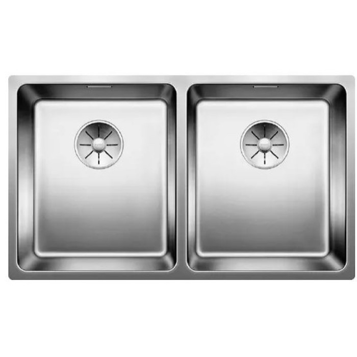 Кухонная мойка Blanco Andano 340-340-U 74.5х44х19 см, нержавеющая сталь, тон серый