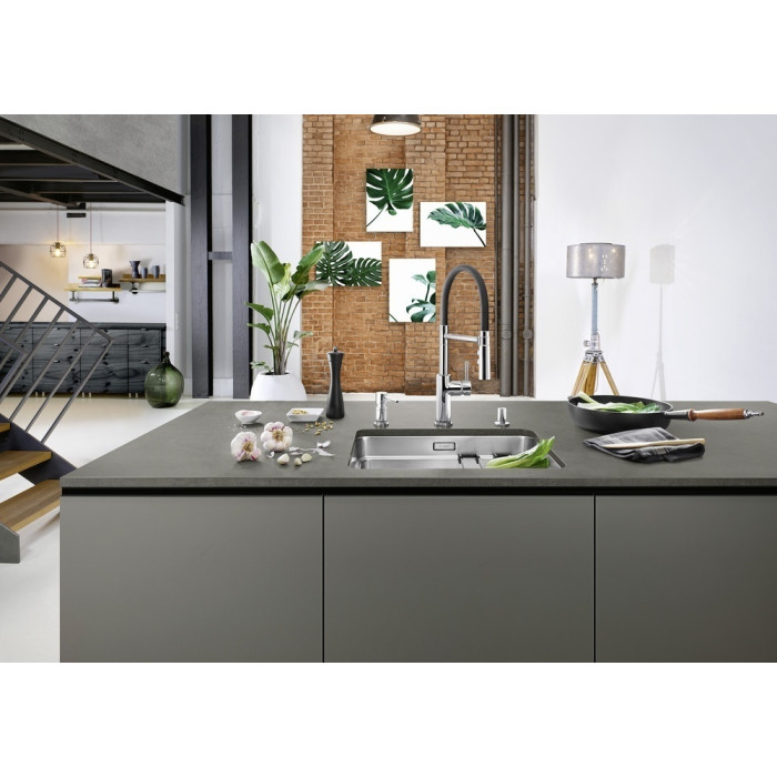 Смеситель с гибким изливом Blanco 525792, латунь, цвет хром