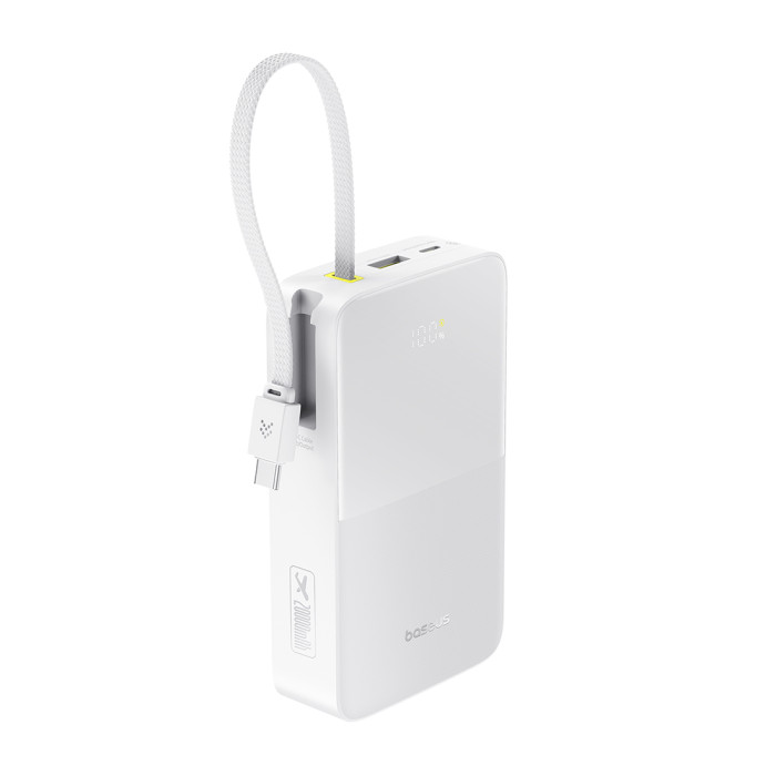 Портативный внешний аккумулятор Baseus EnerFill FC51 Bipow2 Pro 20000mAh 22.5W White (E0027700)<br>84228