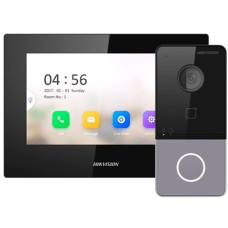 Hikvision видеодомофон DS-KIS605-P(C) черный