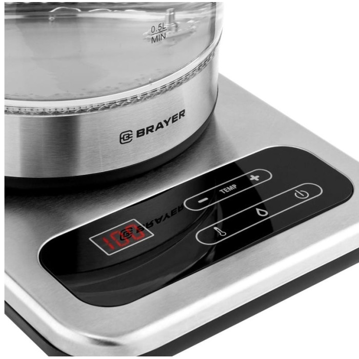 Электрочайник BRAYER BR-1003 прозрачный