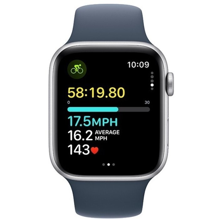 Apple Watch SE 2 Gen (2023) GPS S/M 44 мм серебристый-синий